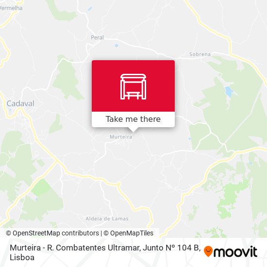 Murteira - R. Combatentes Ultramar, Junto Nº 104 B map