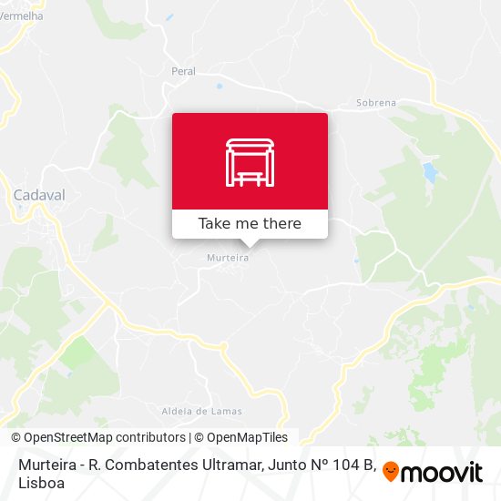 Murteira - R. Combatentes Ultramar, Junto Nº 104 B map