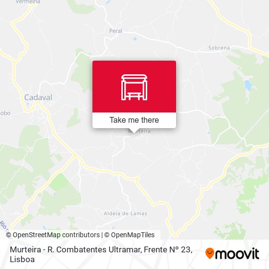 Murteira - R. Combatentes Ultramar, Frente Nº 23 mapa