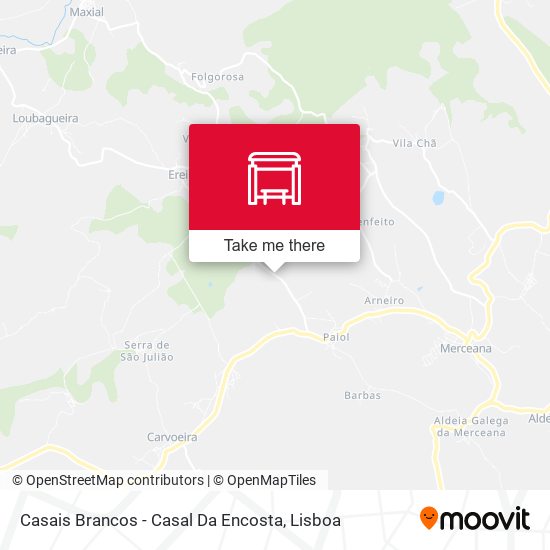 Casais Brancos - Casal Da Encosta map