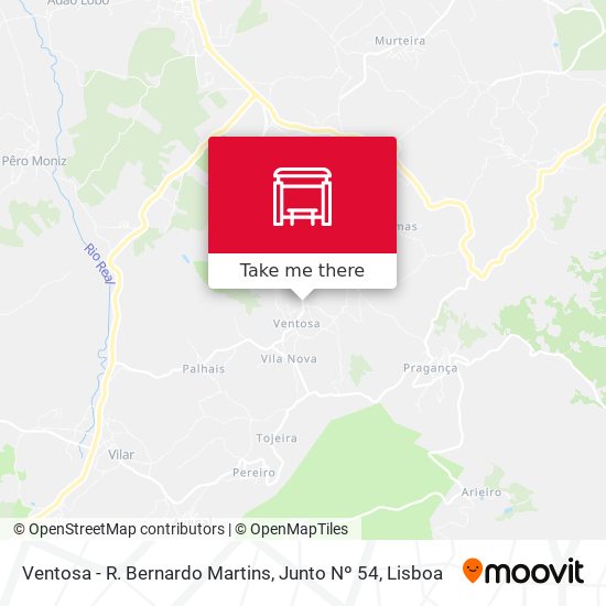 Ventosa - R. Bernardo Martins, Junto Nº 54 map