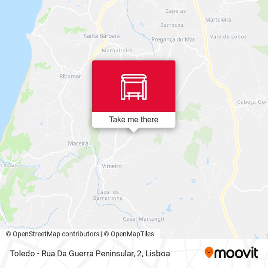 Toledo - Rua Da Guerra Peninsular, 2 map
