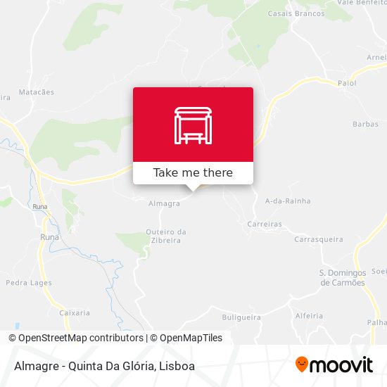 Almagre - Quinta Da Glória mapa