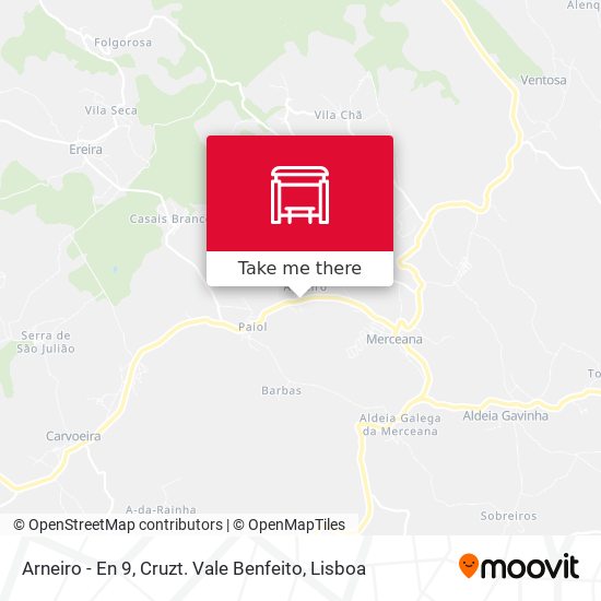 Arneiro - En 9, Cruzt. Vale Benfeito map