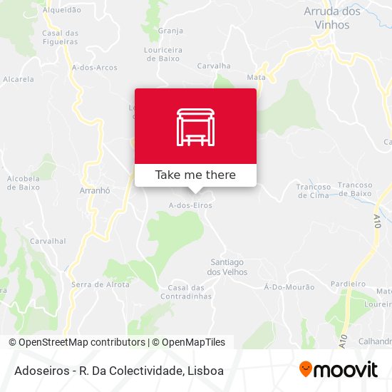 Adoseiros - R. Da Colectividade mapa