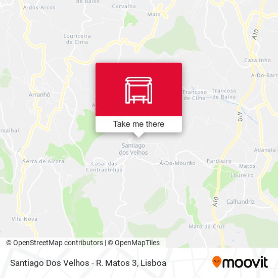 Santiago Dos Velhos - R. Matos 3 mapa