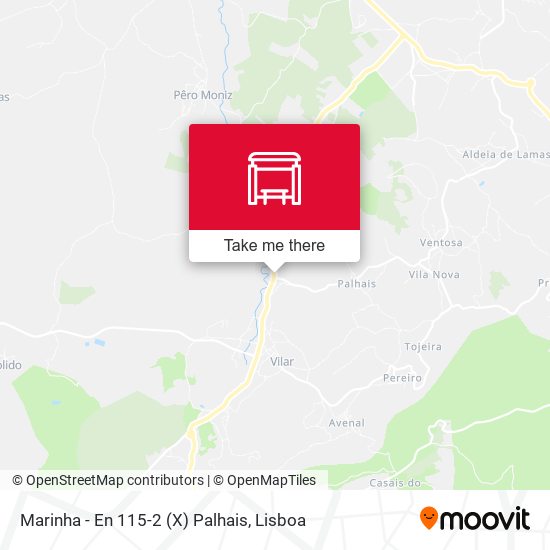 Marinha - En 115-2 (X) Palhais mapa