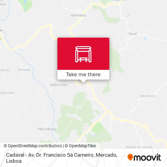 Cadaval - Av. Dr. Francisco Sá Carneiro, Mercado map