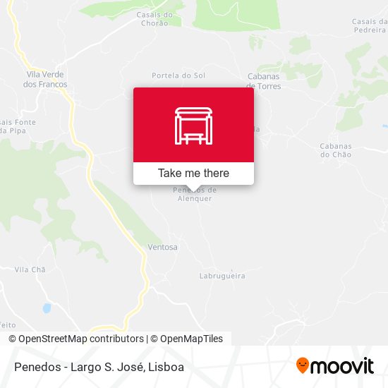 Penedos - Largo S. José map