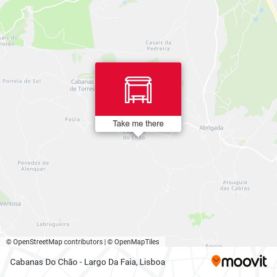 Cabanas Do Chão - Largo Da Faia map