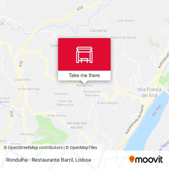 Rondulha - Restaurante Barril mapa