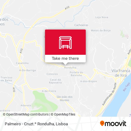 Palmeiro - Cruzt.º Rondulha map