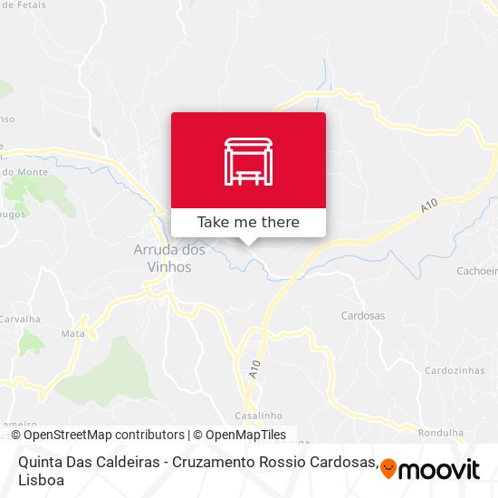 Quinta Das Caldeiras - Cruzamento Rossio Cardosas map