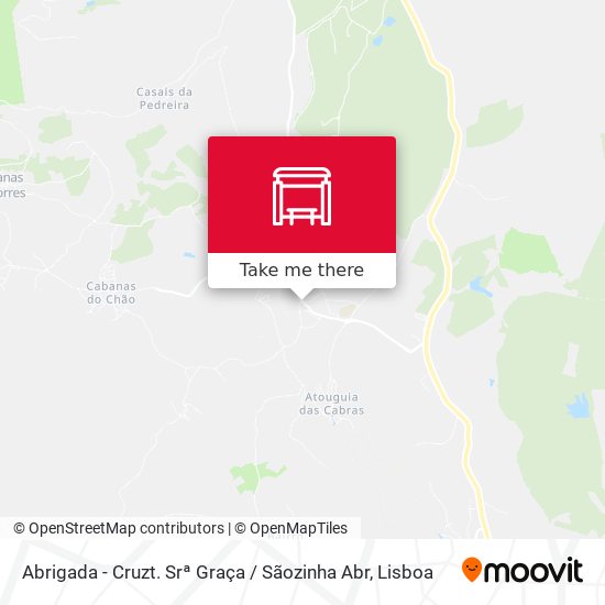 Abrigada - Cruzt. Srª Graça / Sãozinha Abr mapa