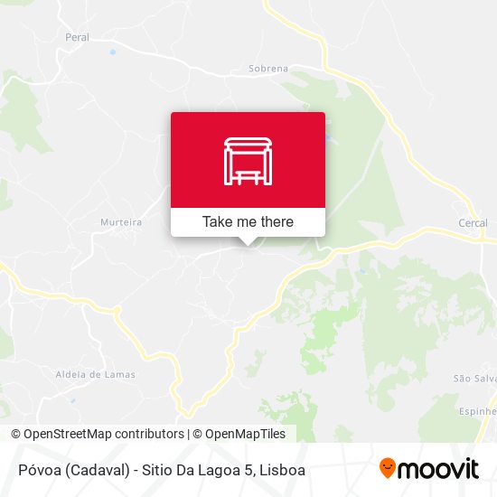 Póvoa (Cadaval) - Sitio Da Lagoa 5 mapa
