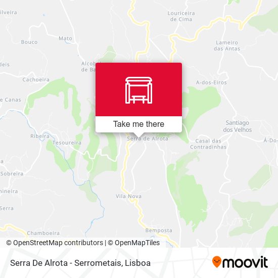 Serra De Alrota - Serrometais map
