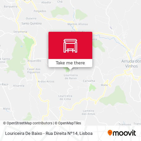 Louriceira De Baixo - Rua Direita Nº14 map