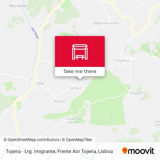 Tojeira - Lrg. Imigrante, Frente Acr Tojeira map