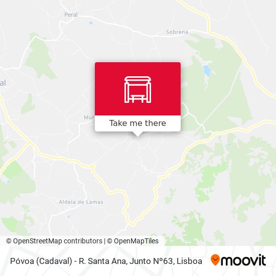 Póvoa (Cadaval) - R. Santa Ana, Junto Nº63 map