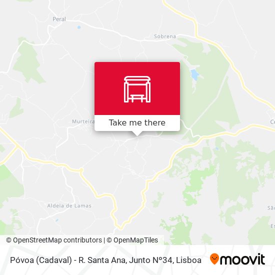 Póvoa (Cadaval) - R. Santa Ana, Junto Nº34 map