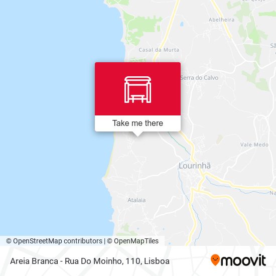 Areia Branca - Rua Do Moinho, 110 map
