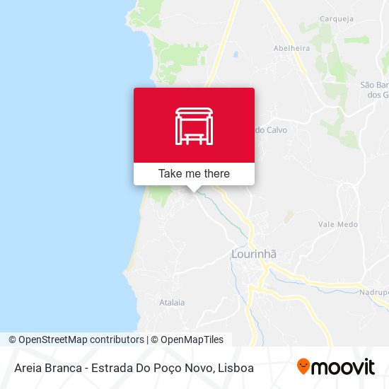 Areia Branca - Estrada Do Poço Novo map
