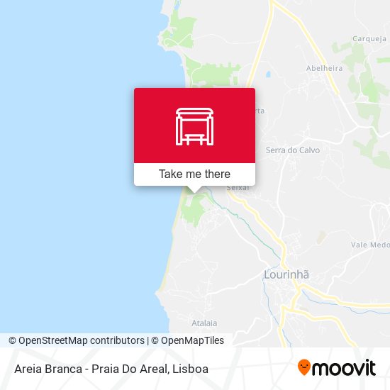 Areia Branca - Praia Do Areal mapa