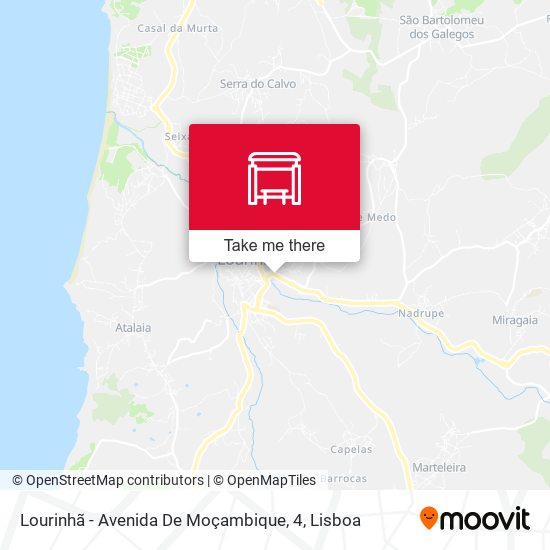 Lourinhã - Avenida De Moçambique, 4 map