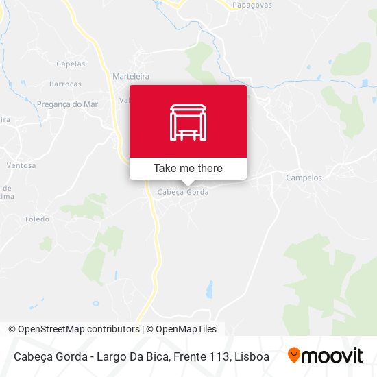 Cabeça Gorda - Largo Da Bica, Frente 113 map