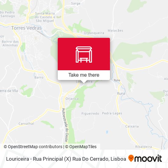 Louriceira - Rua Principal (X) Rua Do Cerrado map