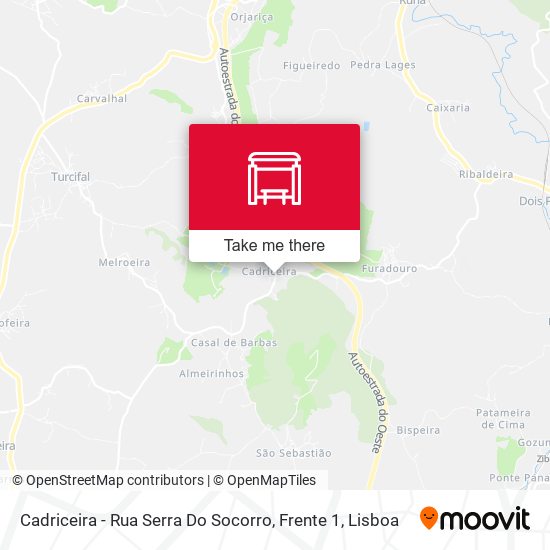 Cadriceira - Rua Serra Do Socorro, Frente 1 map
