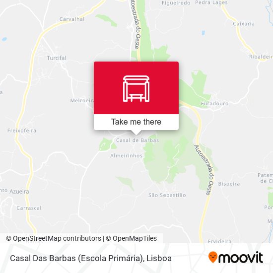 Casal Das Barbas (Escola Primária) mapa