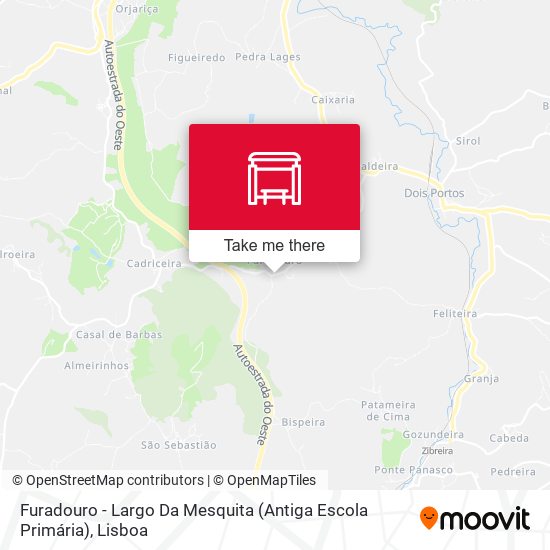 Furadouro - Largo Da Mesquita (Antiga Escola Primária) mapa