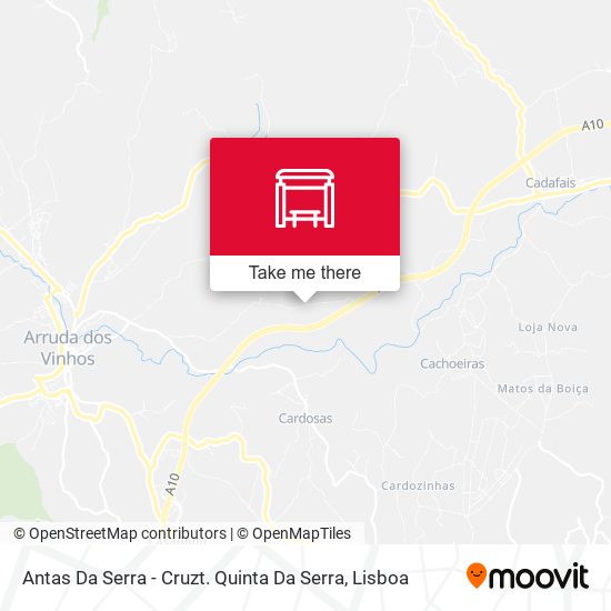 Antas Da Serra - Cruzt. Quinta Da Serra map