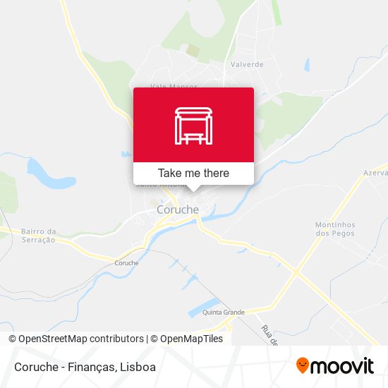 Coruche - Finanças mapa