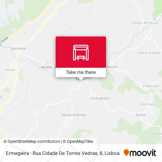 Ermegeira - Rua Cidade De Torres Vedras, 8 mapa