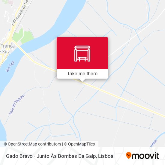 Gado Bravo - Junto Às Bombas Da Galp mapa