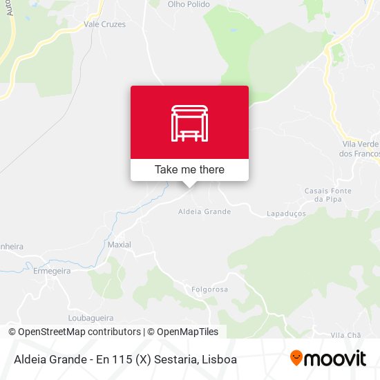 Aldeia Grande - En 115 (X) Sestaria map