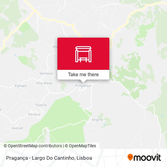Pragança - Largo Do Cantinho map