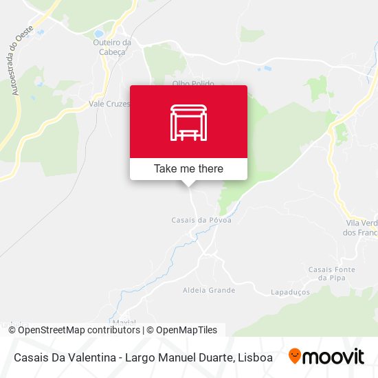 Casais Da Valentina - Largo Manuel Duarte mapa