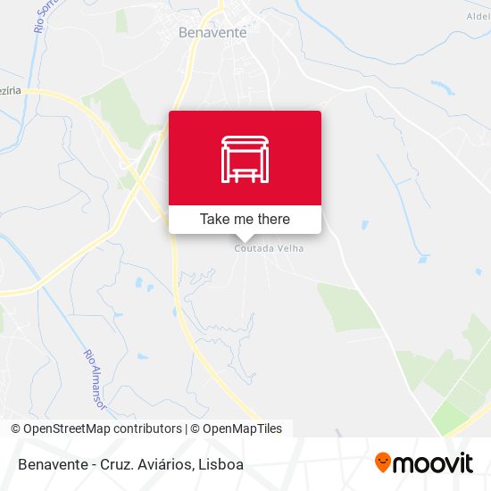 Benavente - Cruz. Aviários map