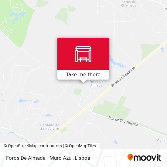 Foros De Almada - Muro Azul map