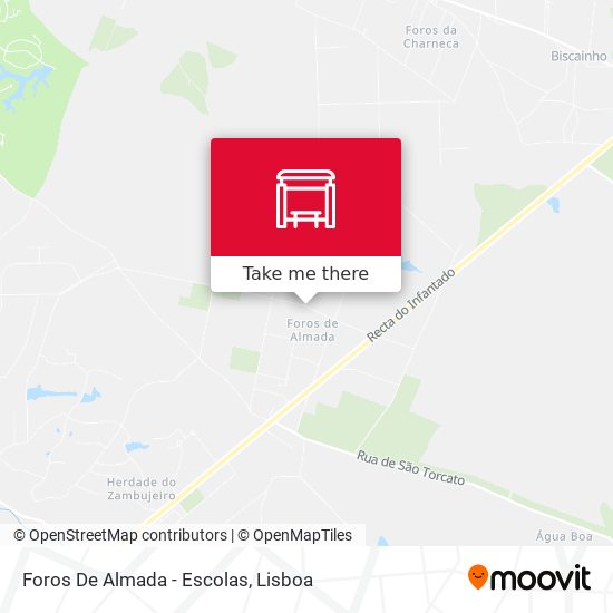 Foros De Almada - Escolas mapa
