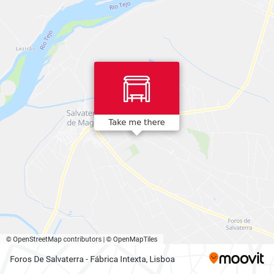 Foros De Salvaterra - Fábrica Intexta mapa