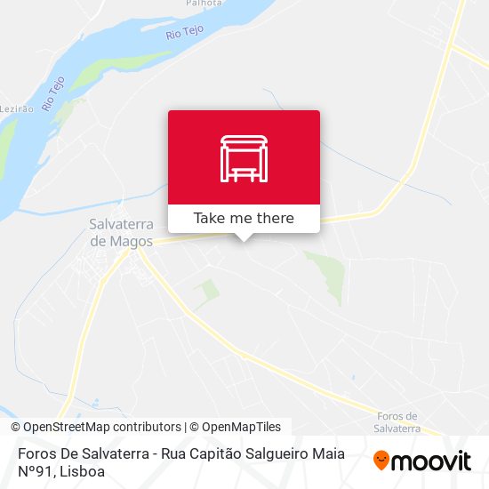 Foros De Salvaterra - Rua Capitão Salgueiro Maia Nº91 map