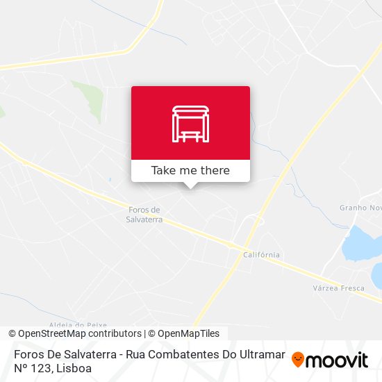 Foros De Salvaterra - Rua Combatentes Do Ultramar Nº 123 map