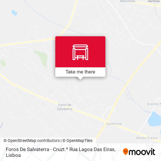 Foros De Salvaterra - Cruzt.º Rua Lagoa Das Eiras map