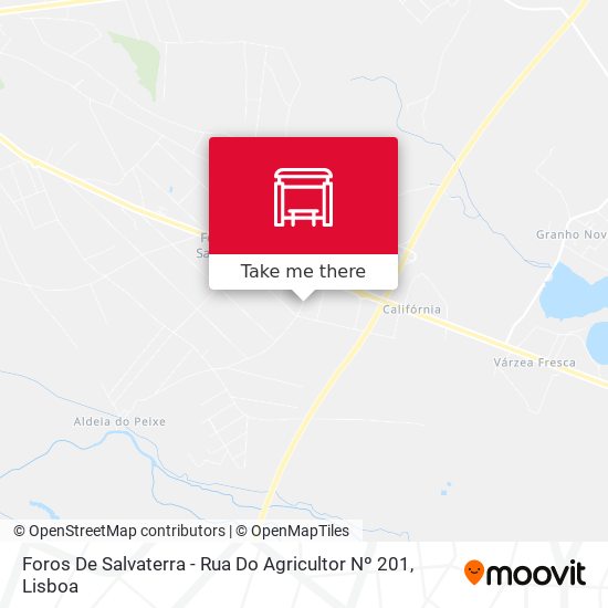 Foros De Salvaterra - Rua Do Agricultor Nº 201 map