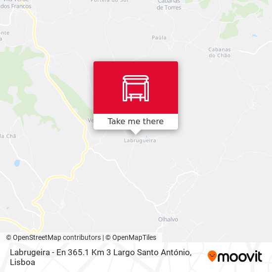 Labrugeira - En 365.1 Km 3 Largo Santo António map