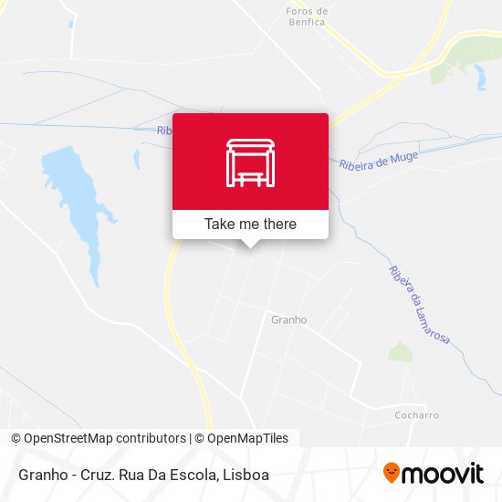 Granho - Cruz. Rua Da Escola map